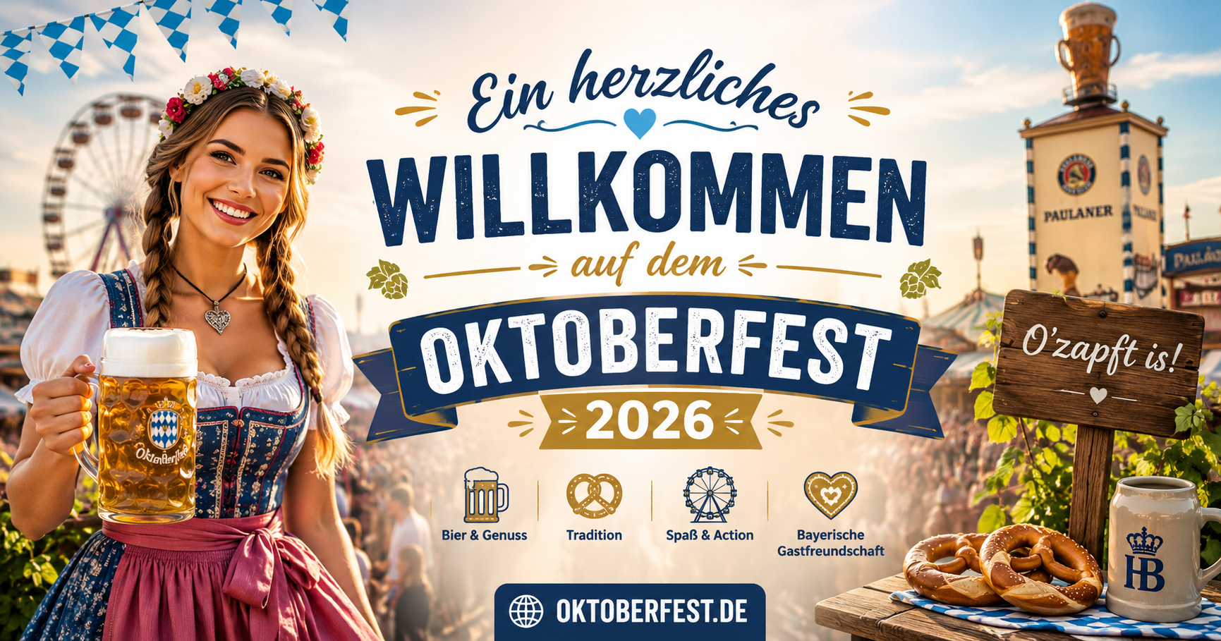 Ein herzliches Willkommen auf dem Oktoberfest 2026 - Oktoberfest.de