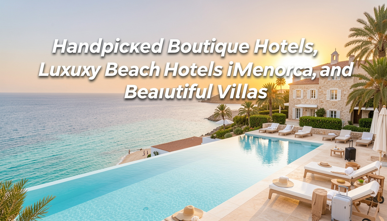 Handpicked Boutique Hotels, Luxury Beach Hotels in Menorca, and Beautiful Villas