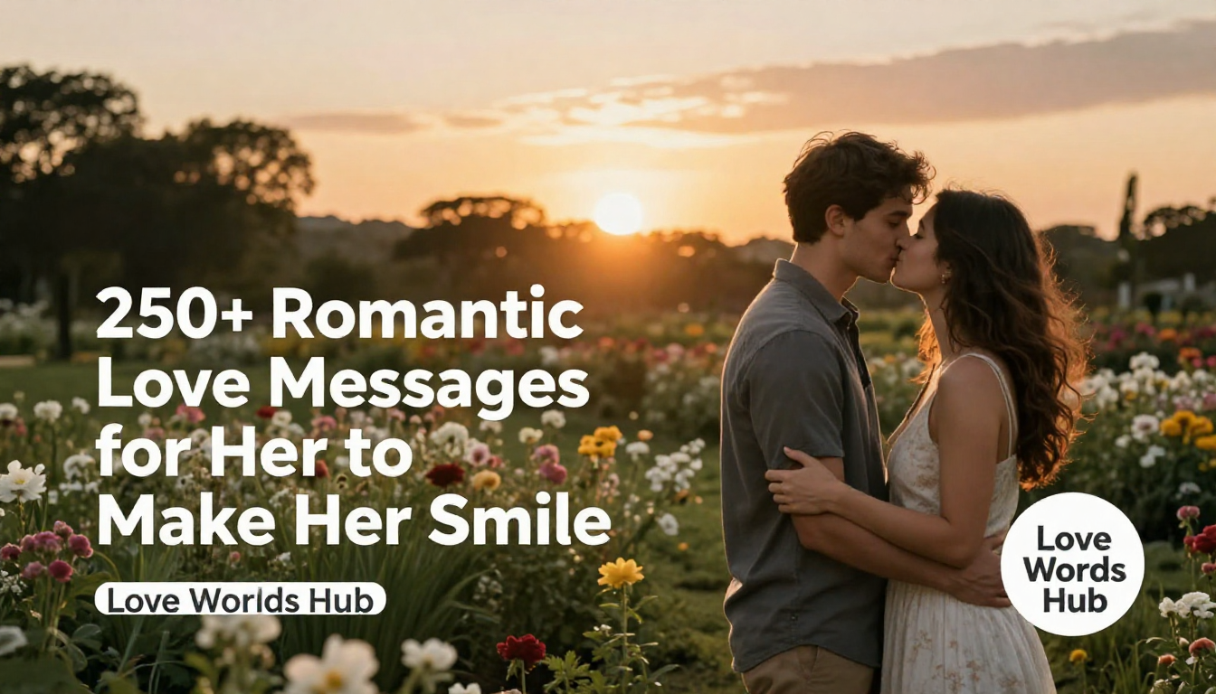 250+ Romantic Love Messages for Her to Make Her Smile
