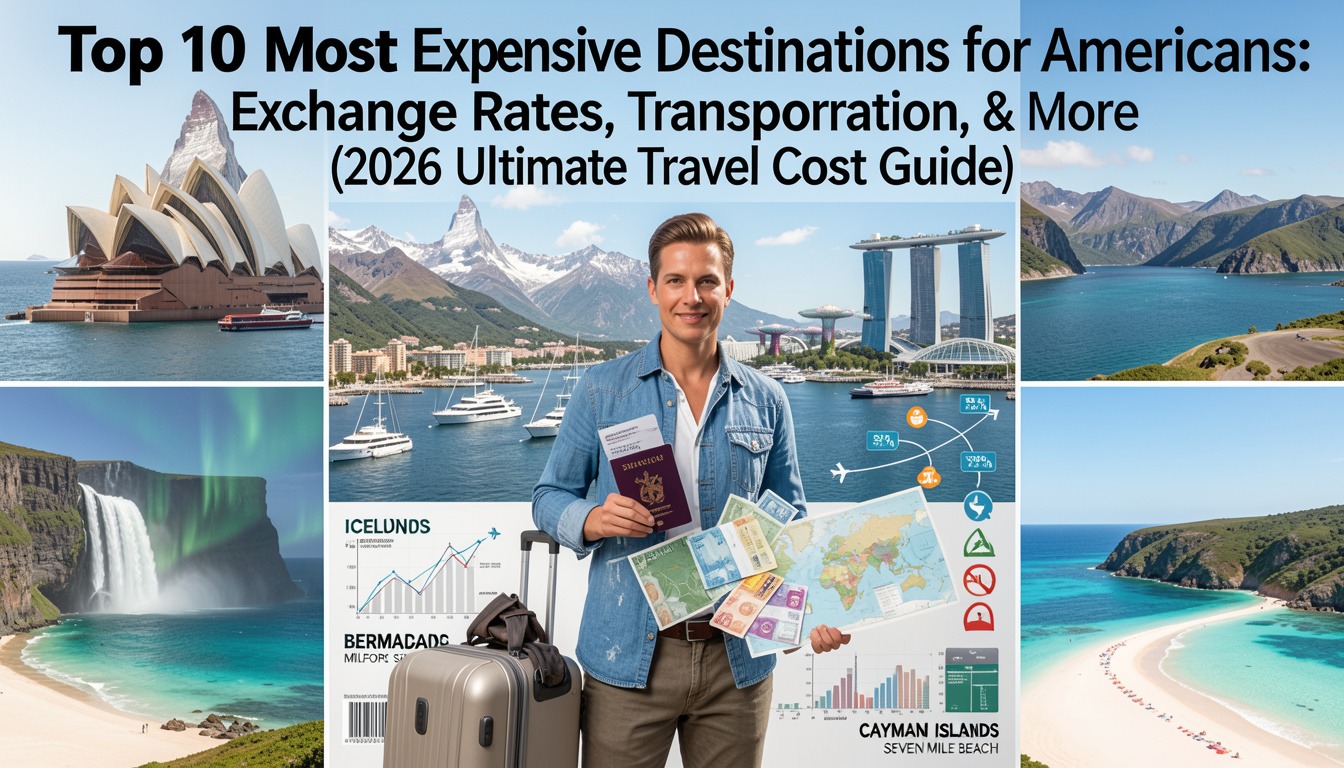 Top 10 Most Expensive Destinations for Americans: Exchange Rates, Transportation, & More (2026 Ultimate Travel Cost Guide)