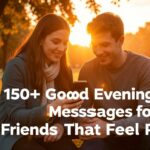 150+ Good Evening Messages for Friends That Feel Real 