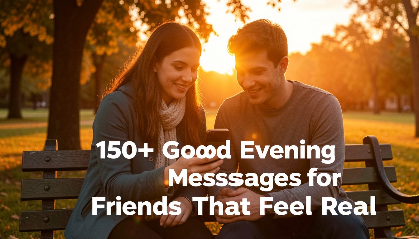 150+ Good Evening Messages for Friends That Feel Real 