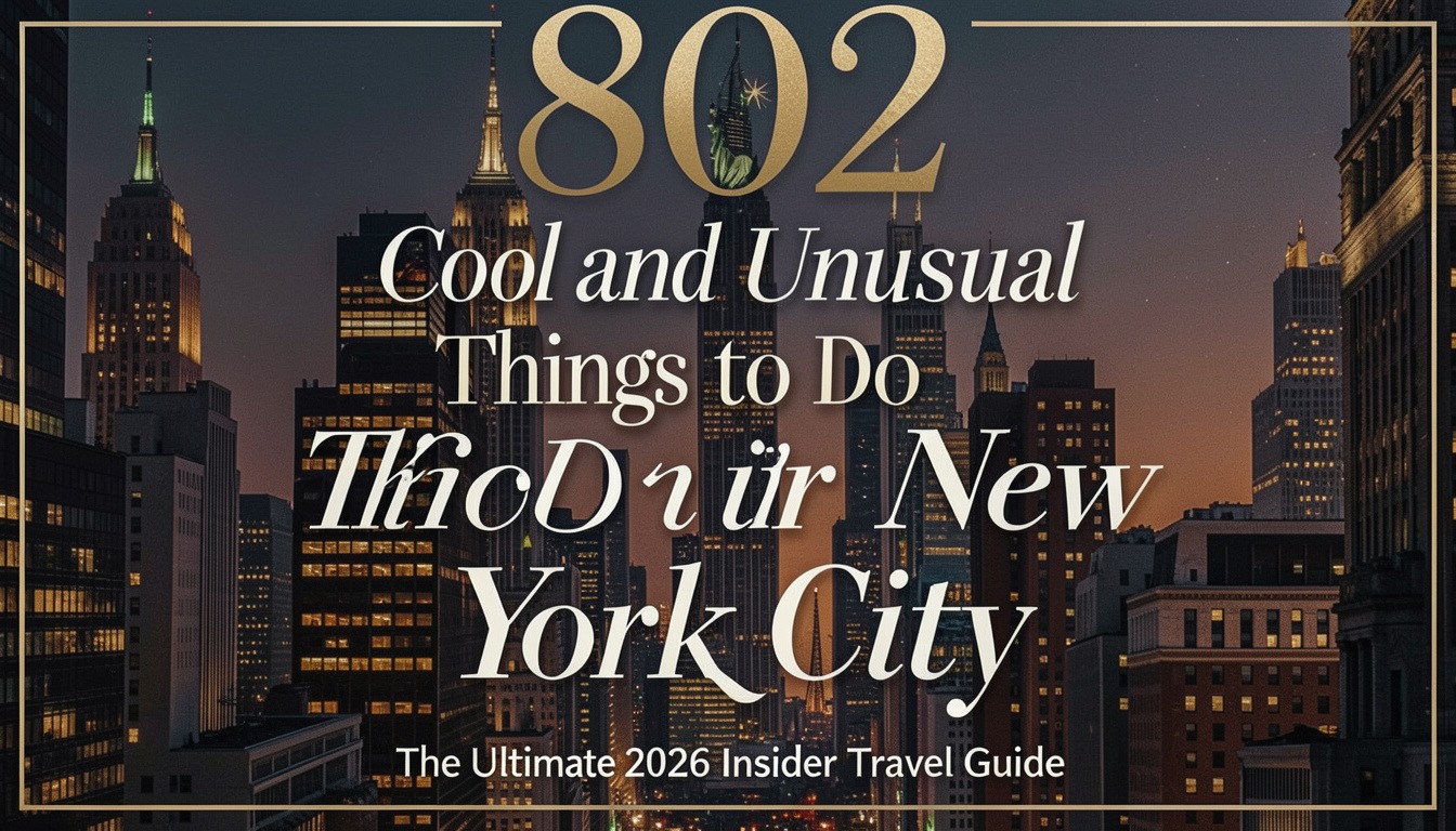 802 Cool and Unusual Things to Do in New York City: The Ultimate 2026 Insider Travel Guide