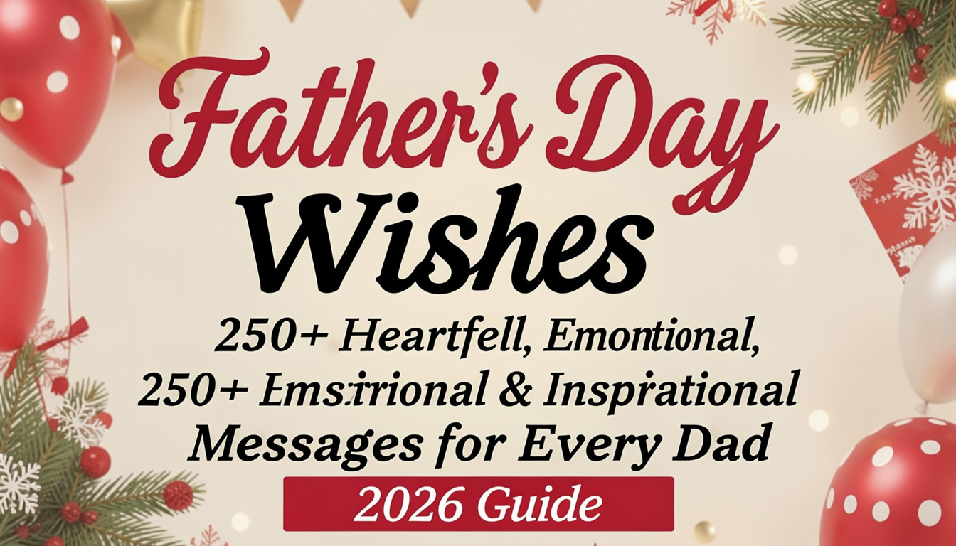 Father's Day Wishes: 250+ Heartfelt, Emotional & Inspirational Messages for Every Dad (2026 Guide)