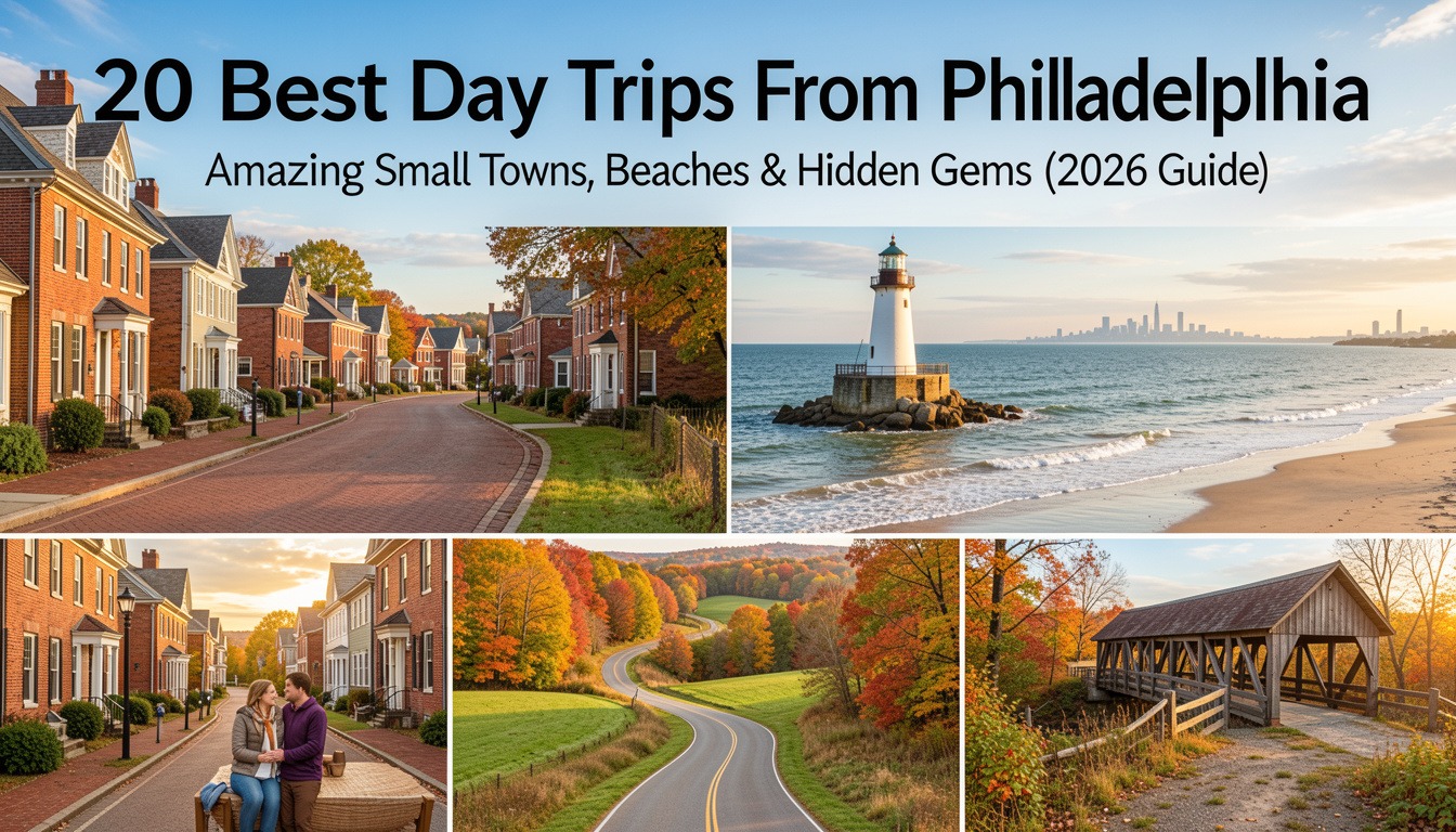 20 Best Day Trips From Philadelphia: Amazing Small Towns, Beaches & Hidden Gems (2026 Guide)