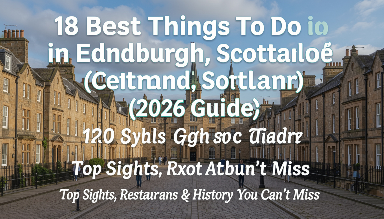 18 Best Things To Do in Edinburgh, Scotland (2026 Guide): Top Sights, Restaurants & History You Can't Miss