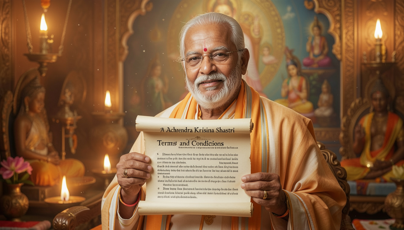 Terms & Conditions - Acharya Dhirendra Krishna Shastri