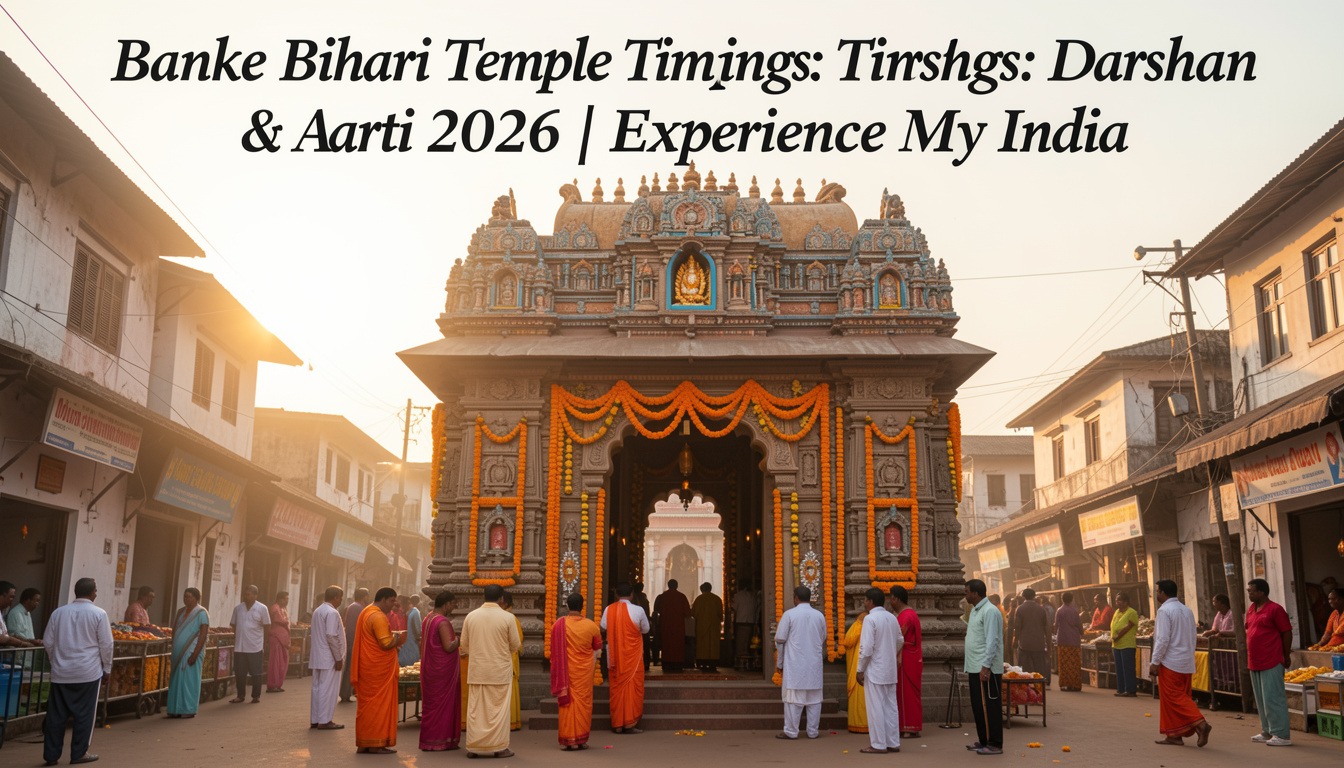 Banke Bihari Temple Timings: Darshan & Aarti 2026 | Experience My India
