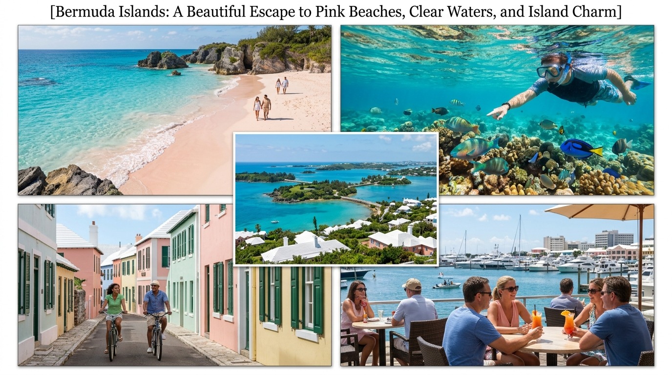Bermuda Islands: A Beautiful Escape to Pink Beaches, Clear Waters, and Island Charm