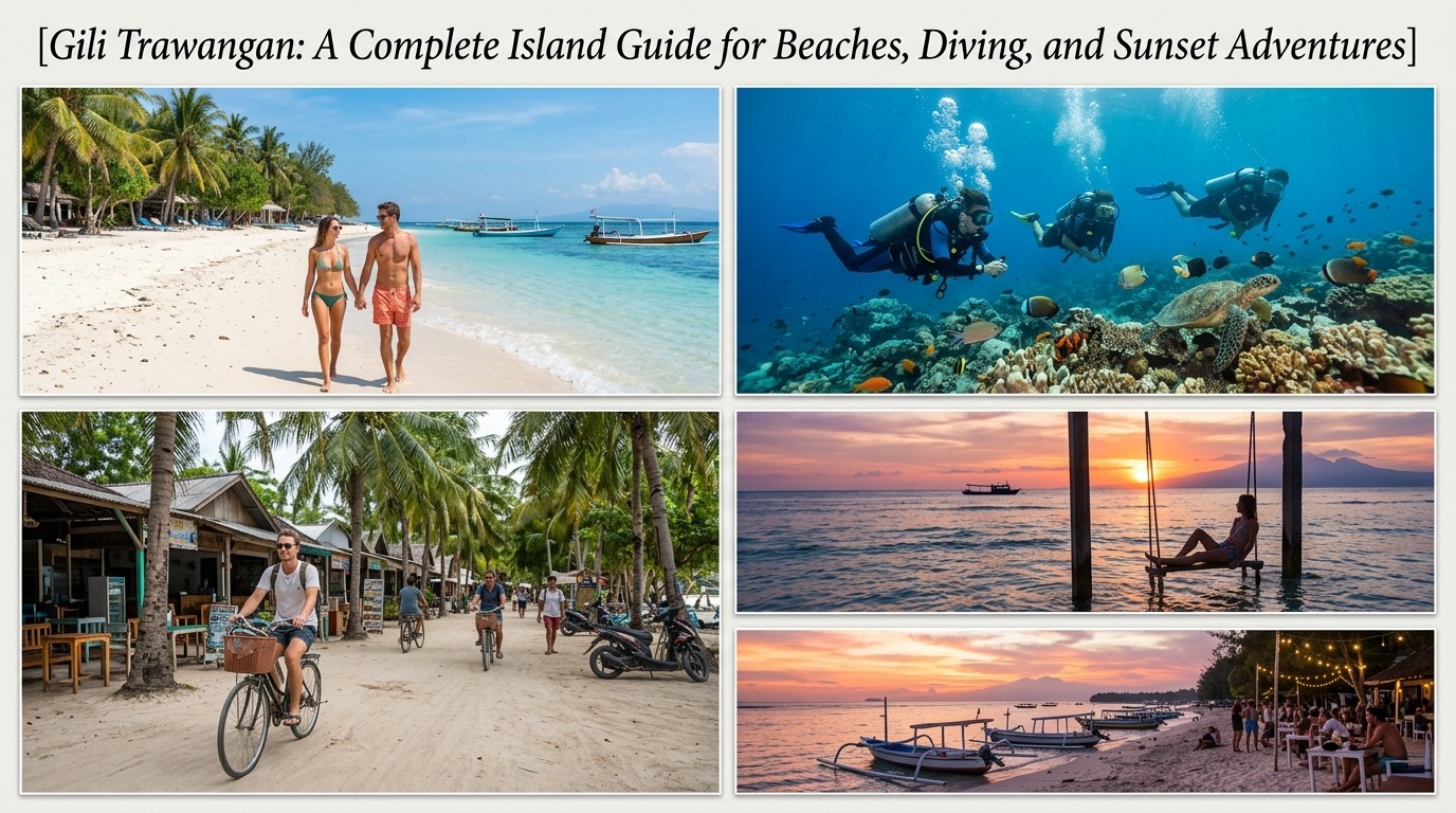 Gili Trawangan: A Complete Island Guide for Beaches, Diving, and Sunset Adventures